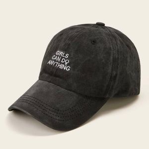 Girls can do anything baseball cap